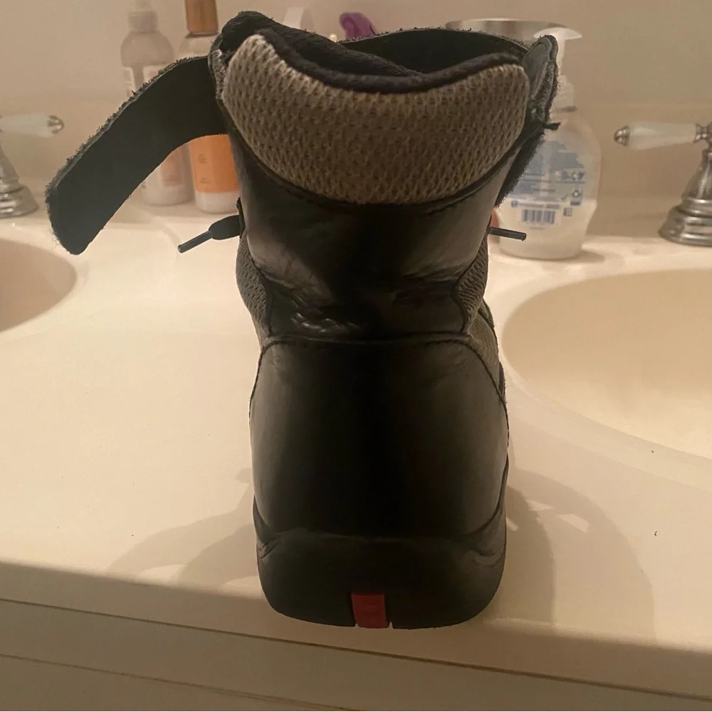 Prada high top sneakers/Boots.Black and Grey Size 11 - Picture 8 of 16
